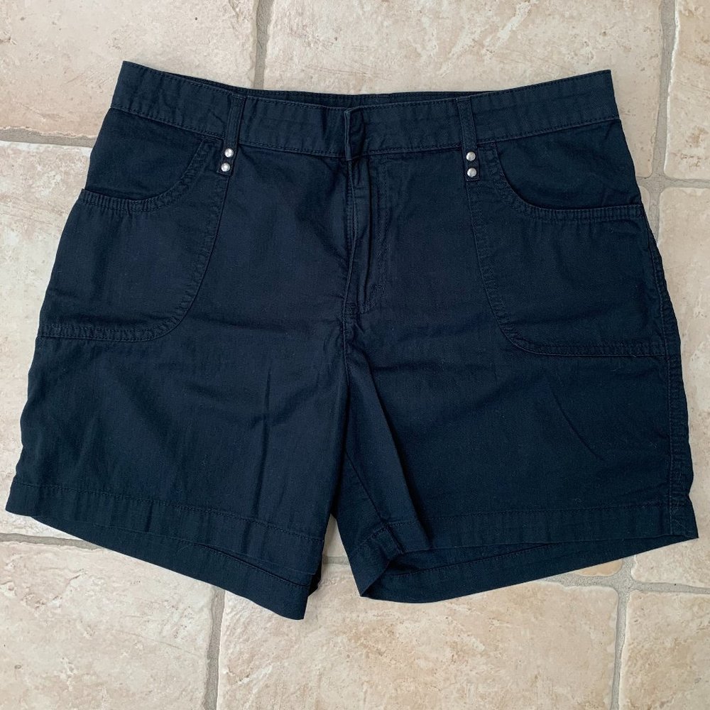 LEE Just Below the Waist Cotton Black Shorts